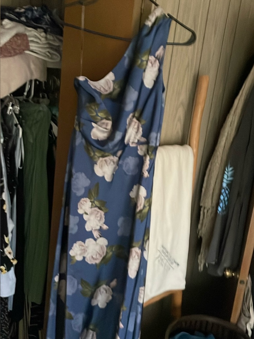 SACHIN & BABI Chelsea Floral One Shoulder Gown 4